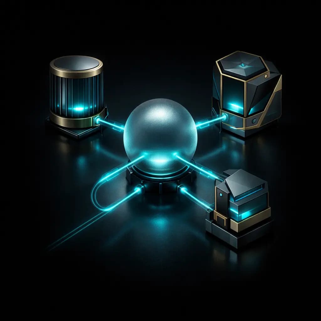 Agentic Integration architectural abstract visual