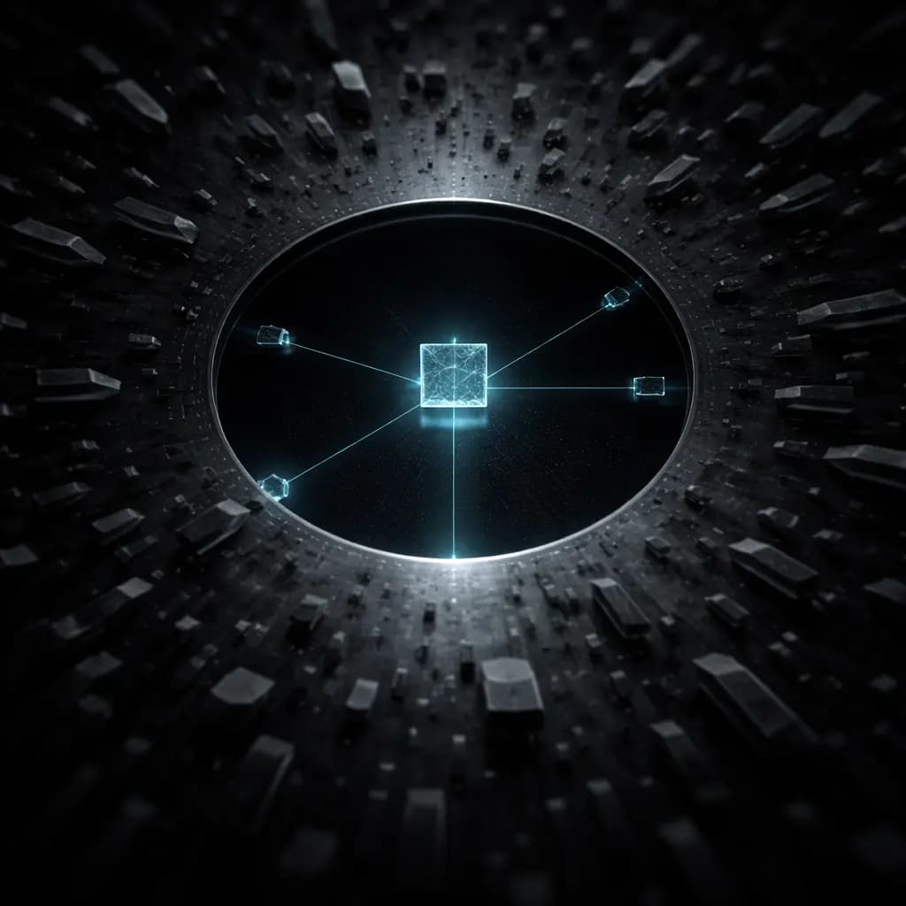 Precision Content Curation architectural abstract visual