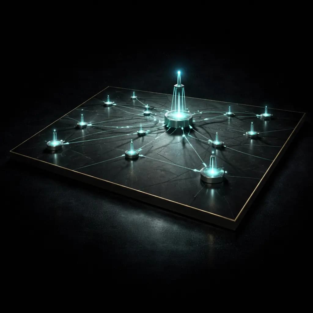 Strategic Content Ideation architectural abstract visual